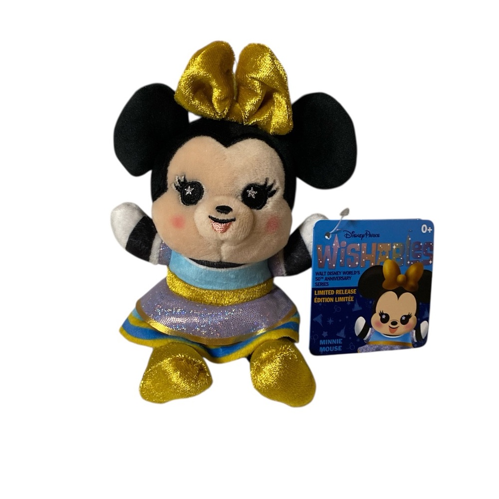 Minnie Mouse Wishables Plush Walt Disney World 50th Anniversary Disney Parks New